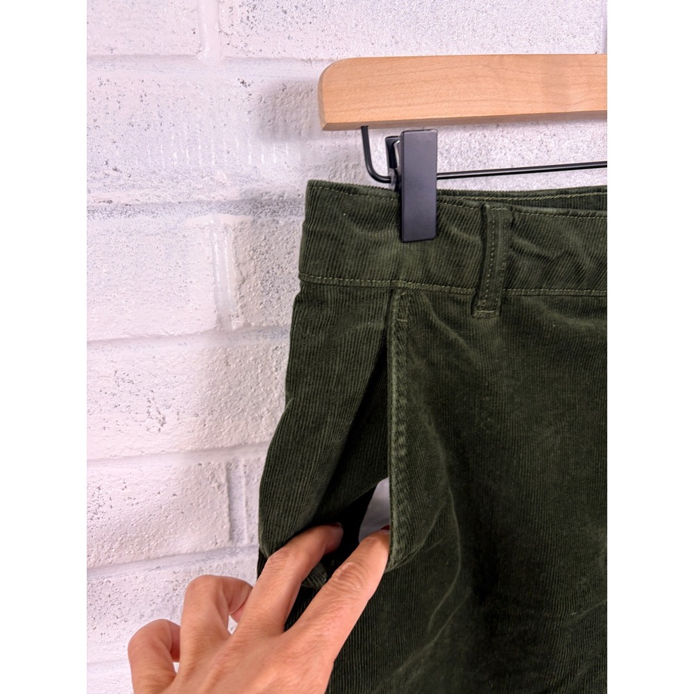 Everlane Way High Utility Corduroy Pants Womens 8 Forest Green High Rise - Picture 5 of 11